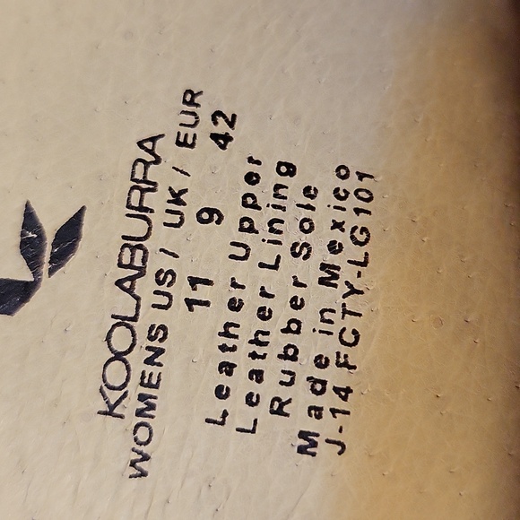 KOOLABURRA Ankle Strap Peonie Leather Heeled Sandals Santa Barbara size 11 size - Picture 8 of 8